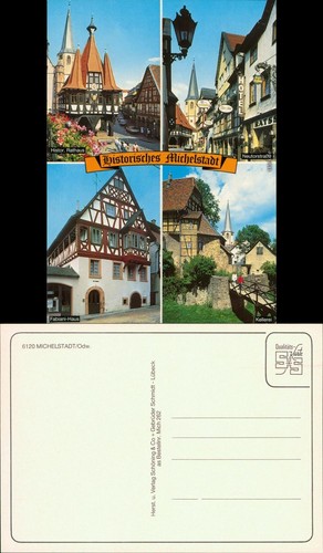 Ansichtskarte michelstadt - ansichtskarte,
