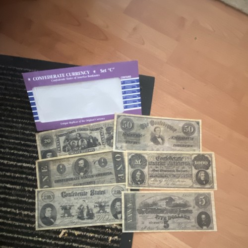 Confederate currency set - currency,