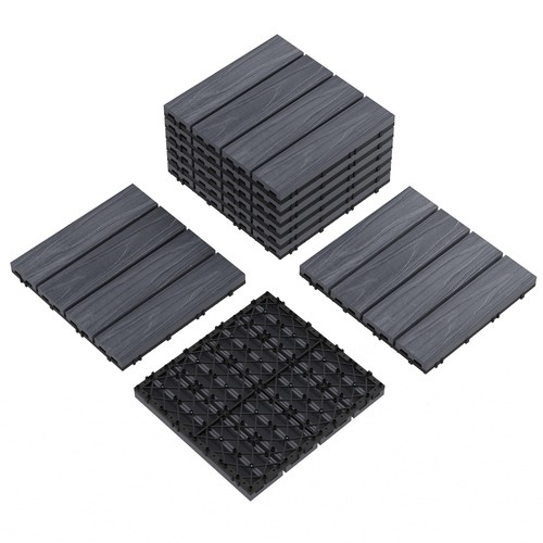 Wpc terrassenfliesen 30x30cm - wpc,