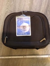 Stratic Tasche Handgepäck Lasche für Trolley  dunkel fast schwarz beige Coffee