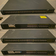 4x Cisco Switches: 2x 2960‑24TC‑L, 2950G‑48‑EI, 3548‑XL – Bastler