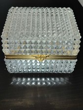 ECHT BLEIKRISTALL Schatulle / Schmuckkassette – Vintage (ca. 1960er/70er Jahre)