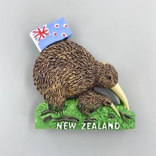 KIWI NEW ZEALAND Tourist Souvenir 3D Resin Refrigerator Fridge Magnet Craft