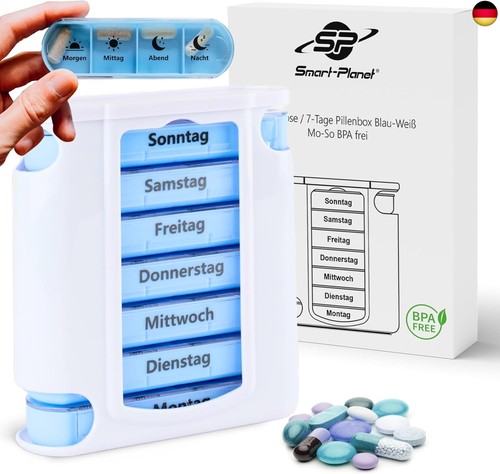 Pillendose tage fächer - pillendose, 4