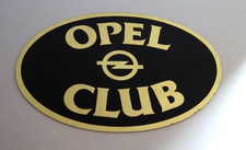 Werbe aufkleber opel club - werbe-aufkleber,