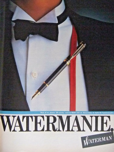 Pressewerbung 1984 waterman - pressewerbung,