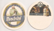 Kulmbacher Mönchshof - Bierdeckel "Echte Brauspezialitäten - Kellerbier"