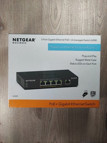 Netgear gs305p port - netgear, gigabit