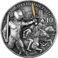 Malta 2021 10€ Knights of the past 2 Oz High Relief silber Münze