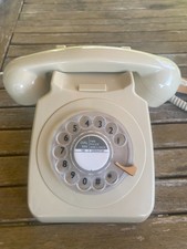 Retro Wählscheibe Telefon 70er Jahre Creme / NEU / NP 79,00€