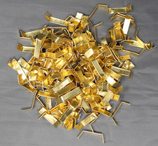 Clips / Verschlußclips für Zellglasbeutel in GOLD, 4,4 cm lang, ab 100 Stück!