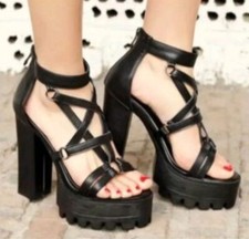 Gothic Pentagramm High Heels