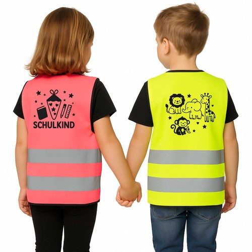 Bedruckte kinderwarnweste - bedruckte,