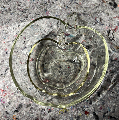 Glasschalen apfel form - form,, groß