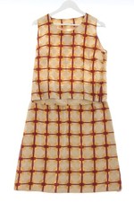 HELDMANN Strick Twin Set Damen Twin Set Gr. DE 42 hellgelb-dunkelgelb-dunkelrot