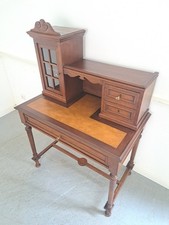 Sekretär ANTIK Schreibtisch Gründerzeit Eiche massiv Kunst 27