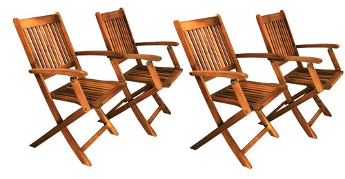 Gartenstuhl 4er set - gartenstuhl,