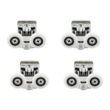 4X 23mm Duschkabinenrollen Duschtür Rollen Schiebetürbeschlag Schiebetür Rolle