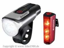 Sigma AURA 80 USB / BLAZE Komplett-Set Fahrrad-Frontlampe + Rücklicht mit StVZO
