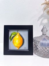 Zitrone Original Ölgemälde -