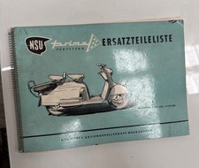 NSU-Prima Fünfstern Ersatzteilliste Original Oldtimer Roller Buch-Heft Selten