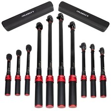 Drehmomentschlüssel 1/2" 3/8" 1/4" 1-350Nm Teleskopratsche Auswahl Bit Set