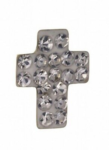 Herren kreuz ohrring kristall - herren,