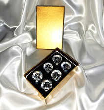 Metall Ring mit Diamant Glasstein 6 Stück  Serviette  Deko Hochzeit Weihnachten