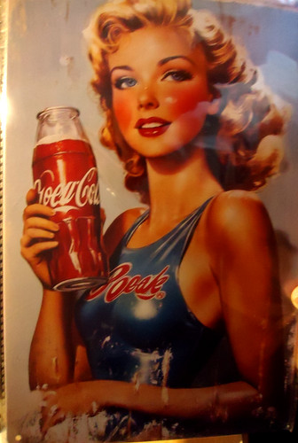 Retro blechschild coca cola - retro,