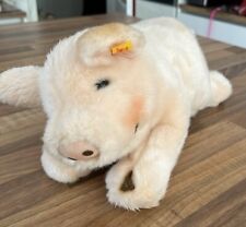 STEIFF | Kuscheltier | Schweinchen | Schlafend | Liegend | Cremefarben