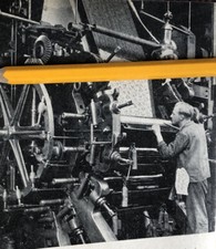 Textilindustrie 1957 Veredlung Appretur Maschine Kalander Rotation Druck   106