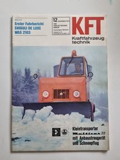 KFT 12/1973 Kraftfahrzeugtechnik Shiguli WAS 2103, Multicar 22, VW Passat