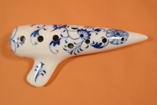 Okarina - Meissen Teichert in Zwiebelmuster um 1920