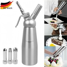 Sahnespender Edelstahl Professional Sahnebereiter 500ml Sahnesyphon Sahne DHL