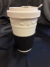 KPM - Kurland - To Go Becher - mit 2 x Deckel + Lederschutz - 350 ml - wie neu