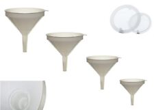 Trichter mit Siebfilter in 4Größen Einfülltrichter Abfülltrichter aus Kunststoff