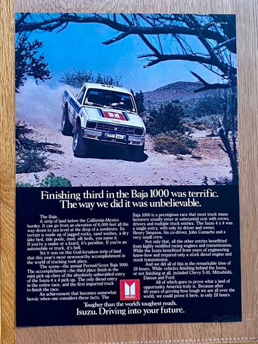 Isuzu pickup truck baja 1000 - isuzu,