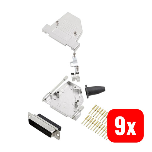 Encitech sub pin set - d-sub, 25
