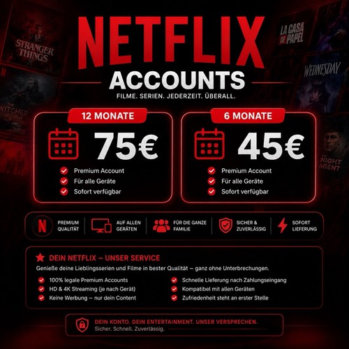Netflix premium account - premium,
