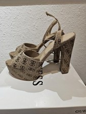 High Heels GUESS Neu mit OVP, Gr. 38, Braun, Plateau, RHINNAE3, Sandale