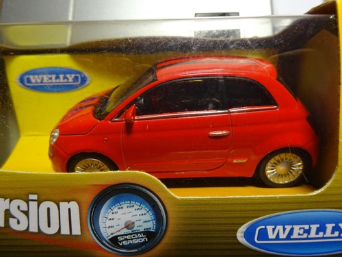 Fiat 500 rot modelauto - 500,