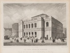 POPPEL (*1807) nach LILL (*1805), Neue Börse Hamburg, um 1850, Sst. Romantik