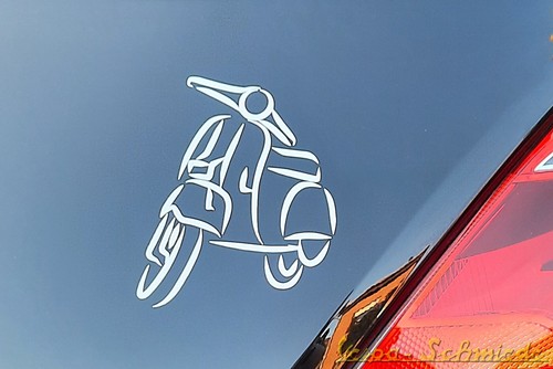 Aufkleber vespa dakar - aufkleber, "vespa