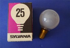 5 Stück SYLIVANIA Glühlampe/ Tropfenlampe - Matt - 25 W - E14