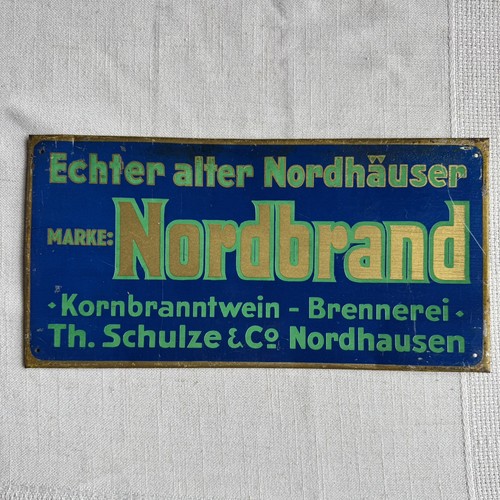 Blechschild echter alter - blechschild,