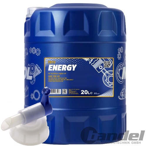 20l mannol energy 30 - mannol,