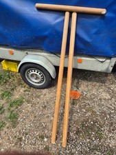 Handlauf Buche rund 50mm mit Massivholzkappen 2 x 154cm und 1 x 79 cm gebraucht