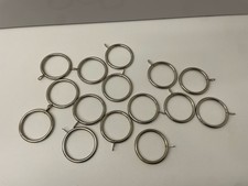 15 SILBER METALL GARDINENRINGE