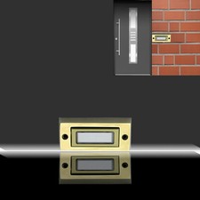 1 Familien Klingelplatte