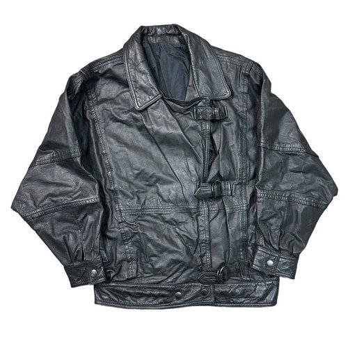 Vintage echt leder - leder, biker
